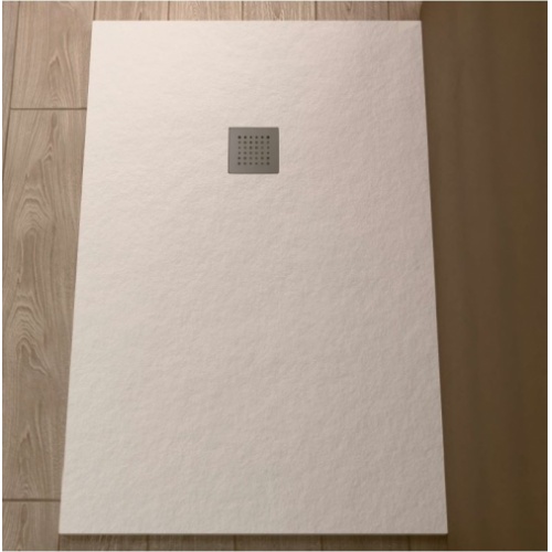 Receveur de Douche Allégé LEGGIO Blanc 80x160cm – Aspect Pierre Texturé et Extra-Plat LEGGIO (6)