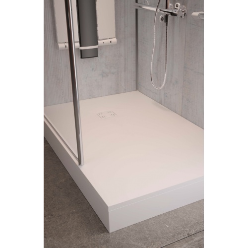 Tablier blanc et système de fixation pour receveur ONYX AKW Receveur ONYX avec tablier