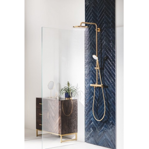Colonne de douche avec mitigeur thermostatique Euphoria System 310 - Doré - Brushed Cool Sunrise Colonne de douche avec mitigeur thermostatique Euphoria System 310 - Doré - Brushed Cool Sunrise