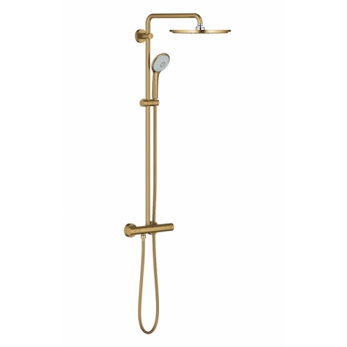 Colonne de douche avec mitigeur thermostatique Euphoria System 310 - Doré - Brushed Cool Sunrise 26075GN0_1 Colonne de douche avec mitigeur thermostatique Euphoria System 310 - Doré - Brushed Cool Sunrise 26075GN0_1