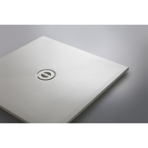 Receveur en céramique recoupable sur mesure Blanc Mat 80x80cm SOL9090CT_AMB Receveur en céramique recoupable sur mesure Blanc Mat 80x80cm SOL9090CT_AMB