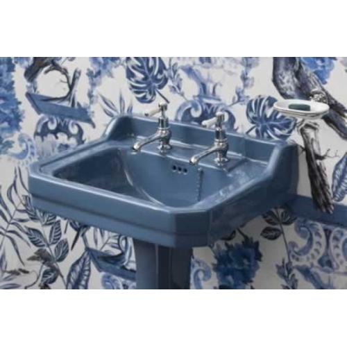 Vasque rectangulaire Edouardien 61 cm Alaska Blue - 2 Trous alaska blue e1 Vasque rectangulaire Edouardien 61 cm Alaska Blue - 2 Trous alaska blue e1