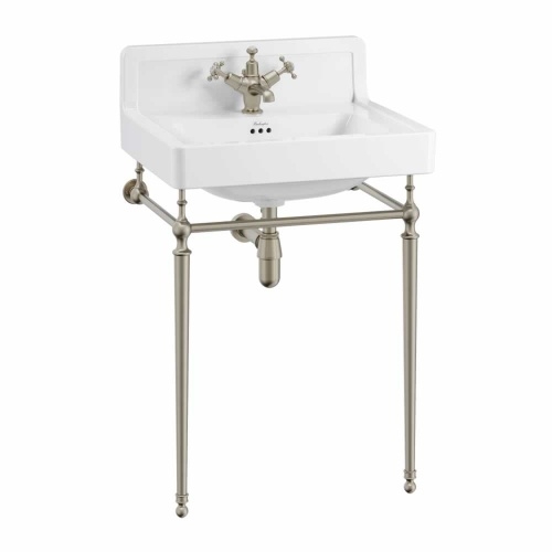 Piètement 610 de lavabo Burlington T23A Nickel Brossé T23A BNKL Piètement 610 de lavabo Burlington T23A Nickel Brossé T23A BNKL