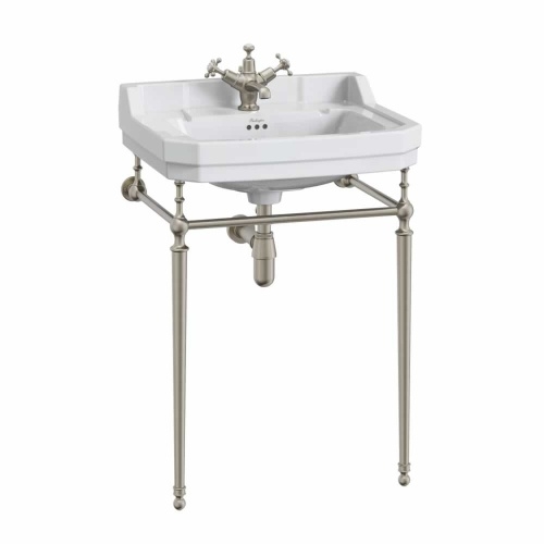 Piètement 610 de lavabo Burlington T23A Nickel Brossé T23A BNKL Piètement 610 de lavabo Burlington T23A Nickel Brossé T23A BNKL