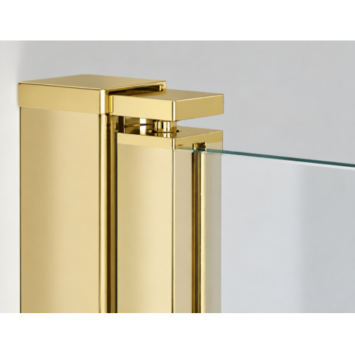 Porte battante en niche HADA Plus HP-310 - Transparent - Or - 89cm HADA PLUS Or profilé Porte battante en niche HADA Plus HP-310 - Transparent - Or - 89cm HADA PLUS Or profilé