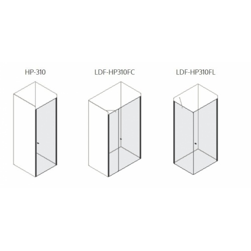 Paroi fixe en alignement pour HADA PLUS LDF-HP310 - Or - Transparent - L33/35cm HADA PLUS HP-310 Paroi fixe en alignement pour HADA PLUS LDF-HP310 - Or - Transparent - L33/35cm HADA PLUS HP-310
