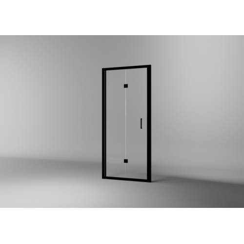 Paroi de douche pliante ZEPHYROS 2.0 S Transparent - Noir Mat - 70cm ZEPHYROS 2 0S 1H (3)