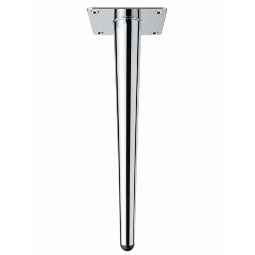 Pied de meuble conique H30cm Chromé