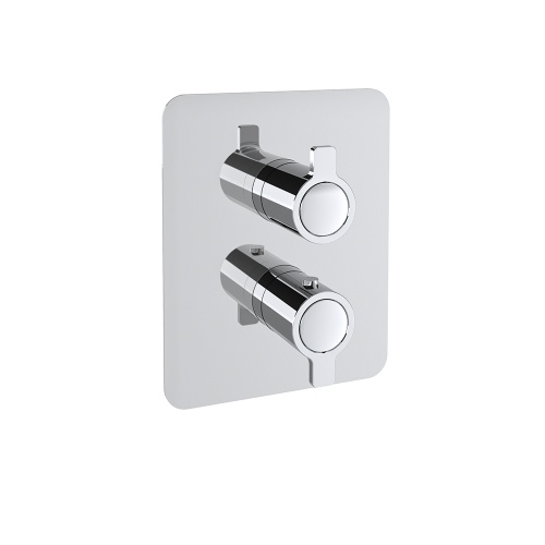 Pack Douche Encastré Thermostatique Blautherm Chromé - 948722RP300 94D311157-Plaque commande Pack Douche Encastré Thermostatique Blautherm Chromé - 948722RP300 94D311157-Plaque commande
