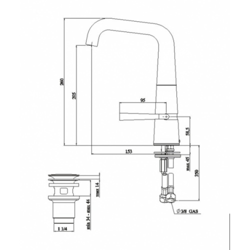 Mitigeur lavabo chromé LIKID LK00118-2 COTE