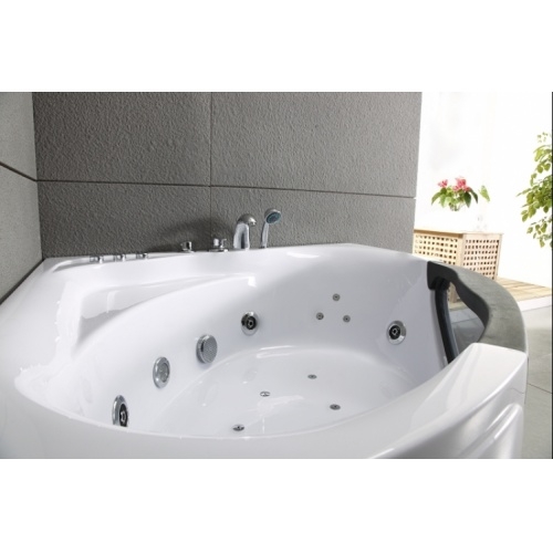 Baignoire d'angle balnéo CARAIBES 135x135cm Bora bora 1929