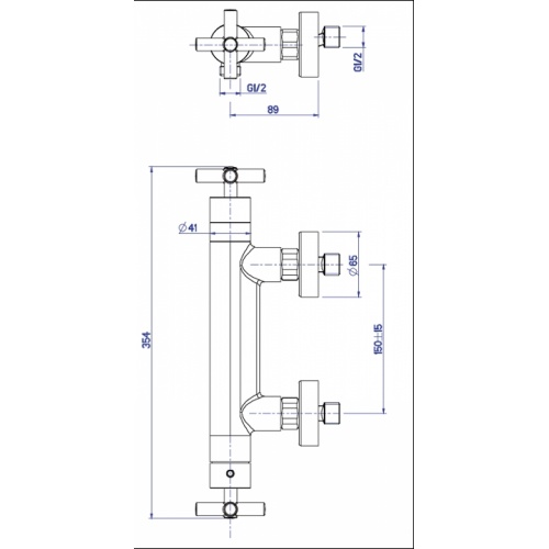 Mitigeur douche thermostatique EXECUTIVE EV45251 Ev45251 cote