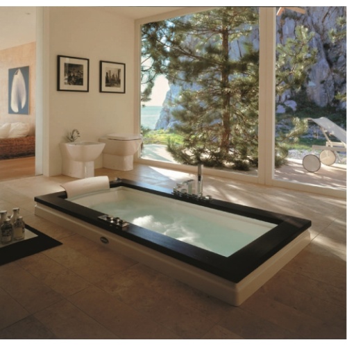 Baignoire balnéo AURA UNO 180x90 Wengé JACUZZI