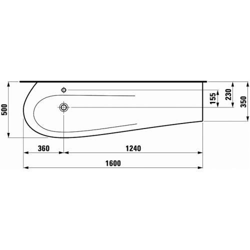 Vasque céramique Alessi Laufen Tdt1 814971 d global tf techdrawing