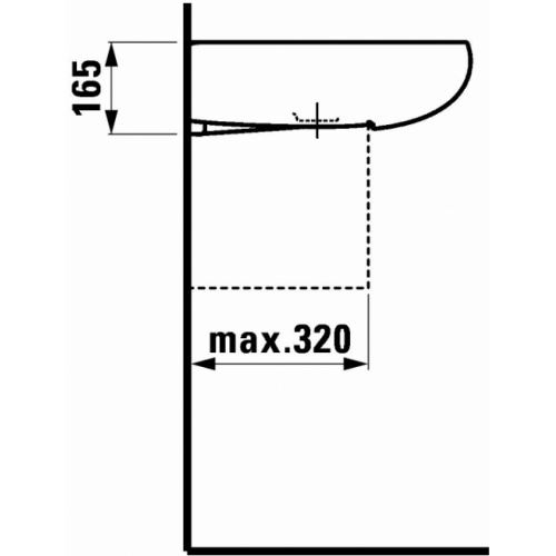 Vasque céramique Alessi Laufen Tds1 814971 s global tf techdrawing