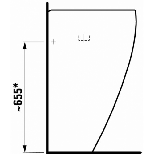 Lavabo avec colonne Alessi Laufen Tds1 811971 s global tf techdrawing