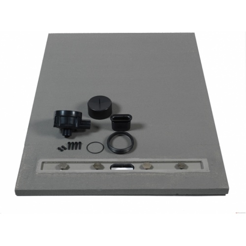 Receveur à carreler PANODUR LINEAL écoulement Linéaire 110x180 SV Fichiersarmel 0372400 26500