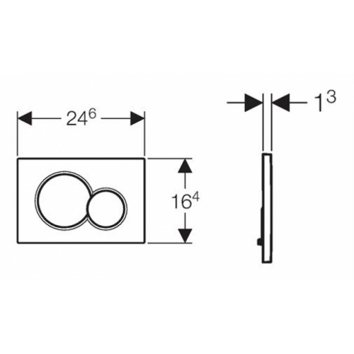 Pack WC Geberit UP320 + Cuvette AquaBlade TESI + Sigma blanche Sigma cote