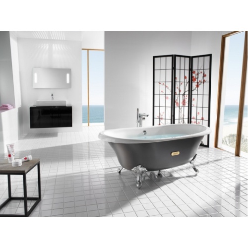 Baignoire rétro en fonte Newcast Eagle Cuve Grise Newcastel eagle gris