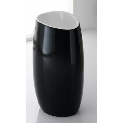 Lavabo sur colonne Moai blanche Scarabeo 8603 Moai2