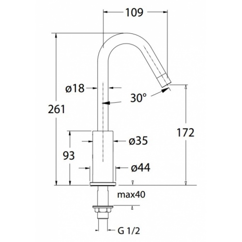 Robinet lave-mains PIQUE PI23051 B2