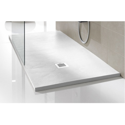 Receveur de douche souple SQUARE DRAIN Anthracite 100x100 cm Plato poliuretanano blanco soft baños10 [1600x1200