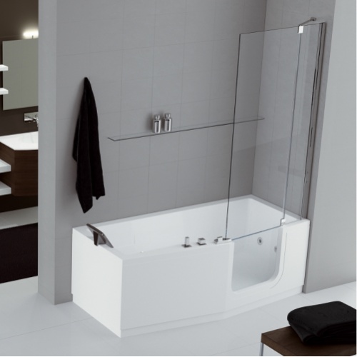 Combiné Bain/Douche IRIS 170x70/80 - Version droite - SANS Tablier Iris droite