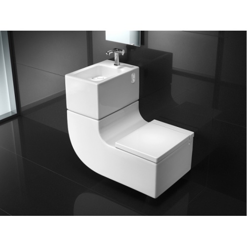 Cuvette de WC et lavabo suspendu 2 en 1 W + W Ww 004 02335