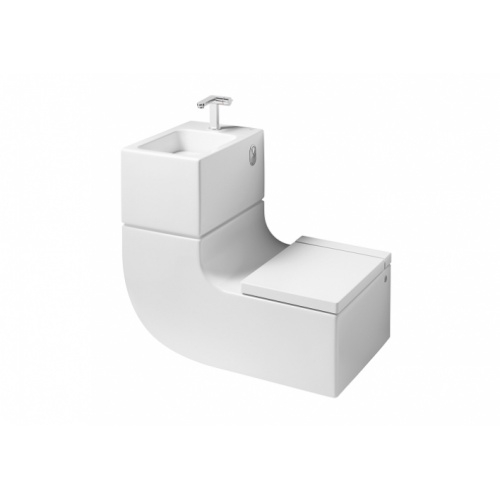 Cuvette de WC et lavabo suspendu 2 en 1 W + W