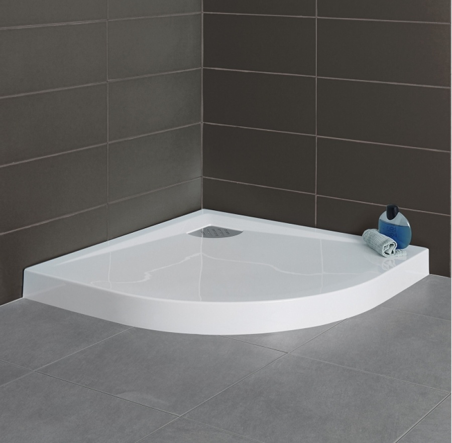  Receveur de douche  1 4 rond 90x90 Kinecompact antid rapant 