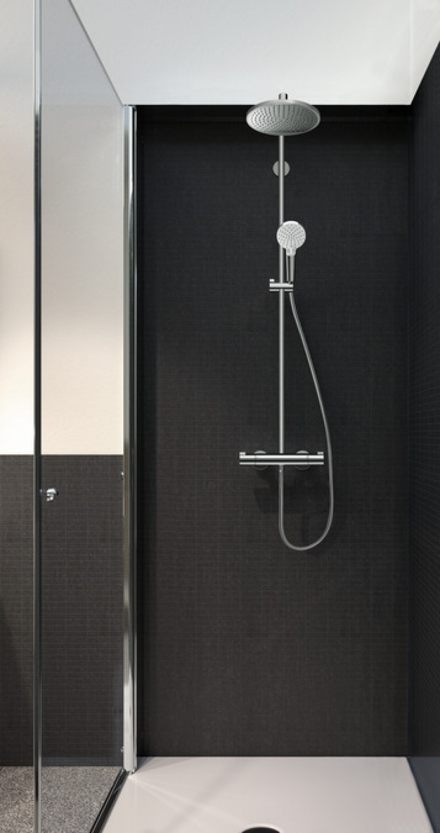 Colonne de douche Crometta S Showerpipe 240 1 jet Hansgrohé