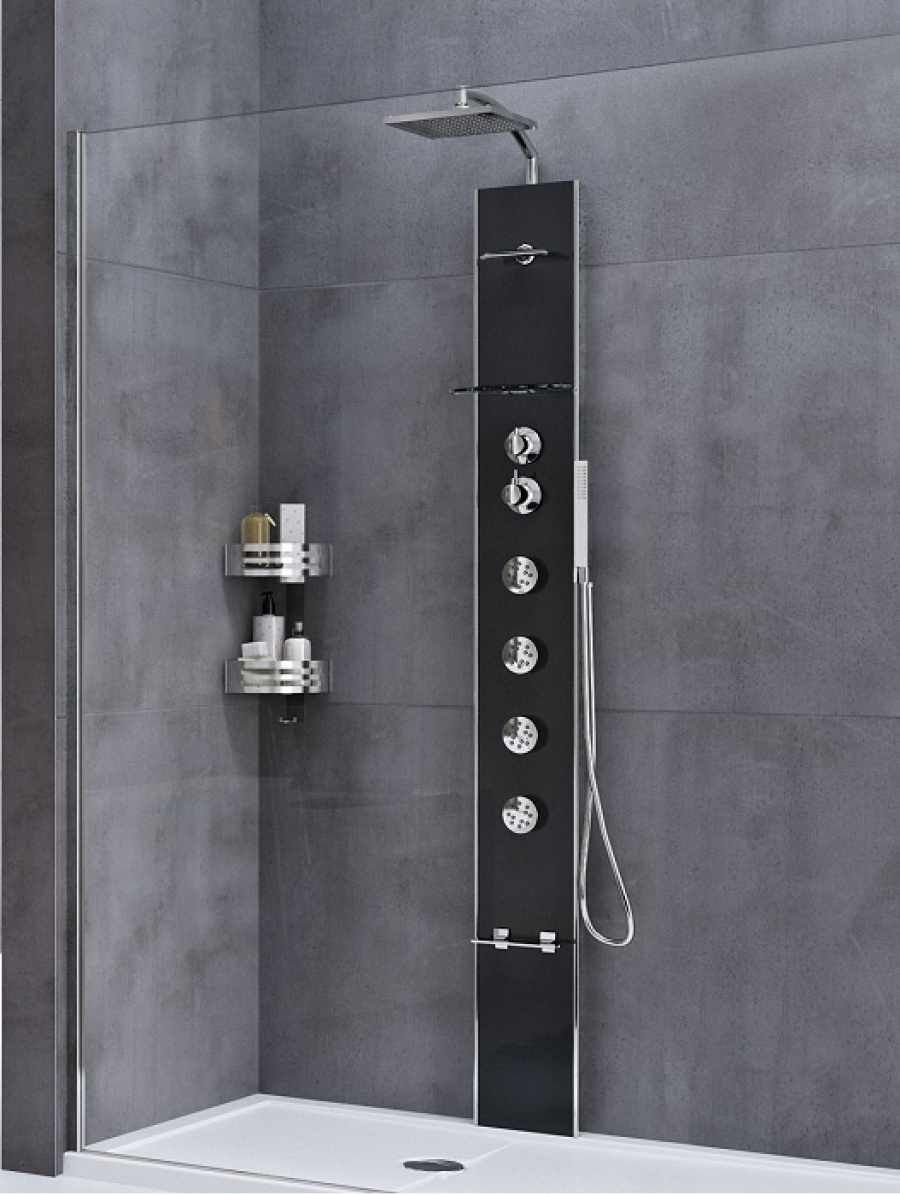 Colonne de douche CASCATA 1 noir NOVELLINI CASC1VMH