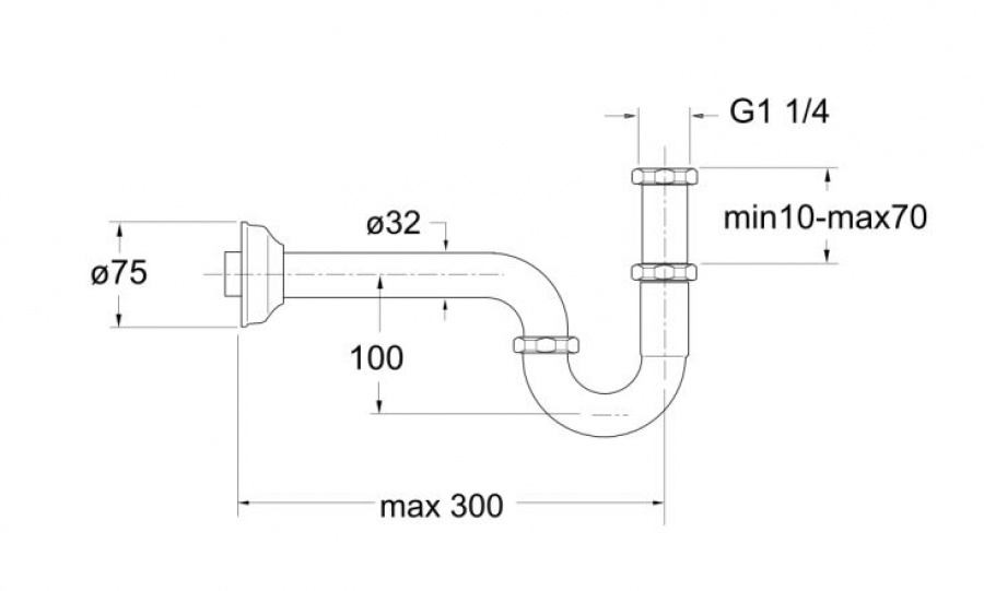 Bonde de lavabo à clapet rotatif encastrée - W18