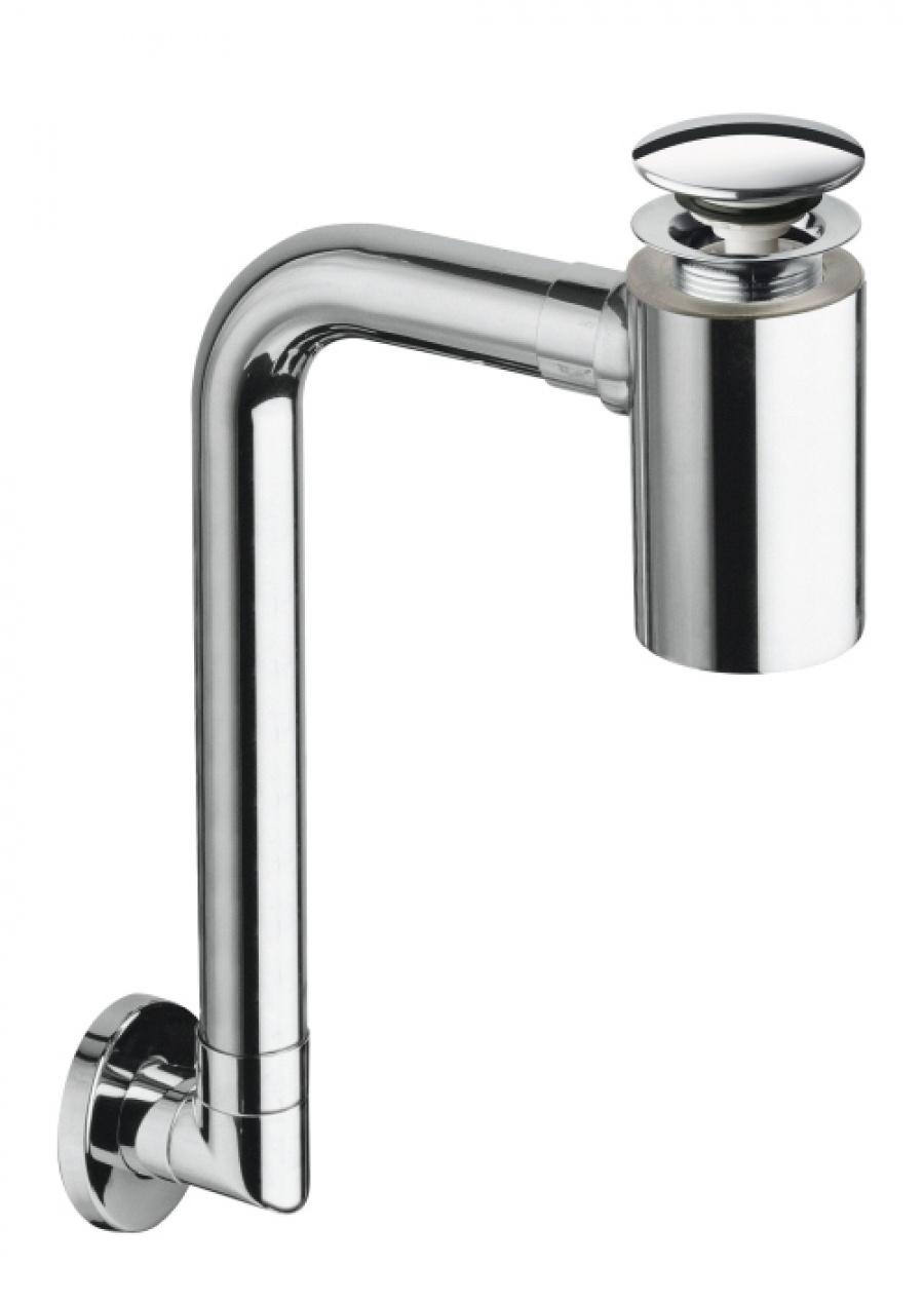 Siphon design de lavabo Cylindrix, laiton chromé