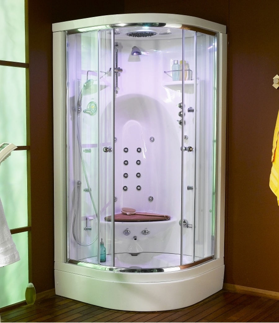 Cabine de douche à recyclage JEDO BORNEO LUXE 100x100