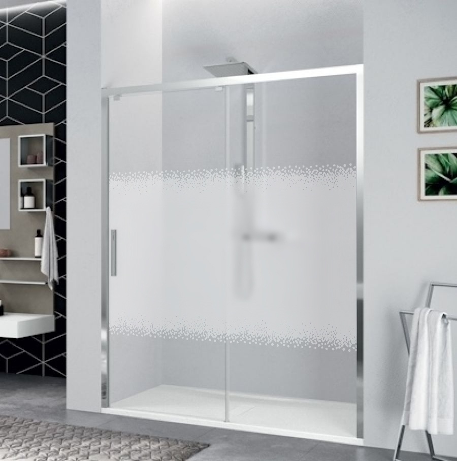 Porte de douche coulissante SMART Design sans seuil normes PMR